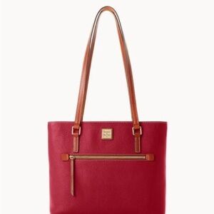 Dooney & Bourke Red Leather Tote Bag